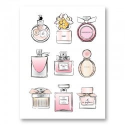 Fashion Perfumes Art Print