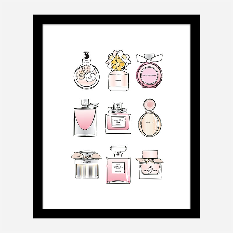 Fashion Perfumes Art Print