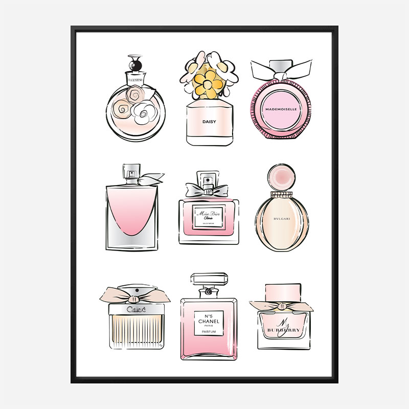 Fashion Perfumes Art Print