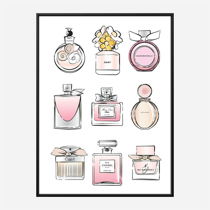 Fashion Perfumes Art Print