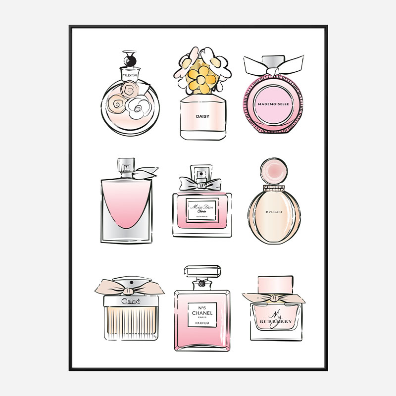 Fashion Perfumes Art Print