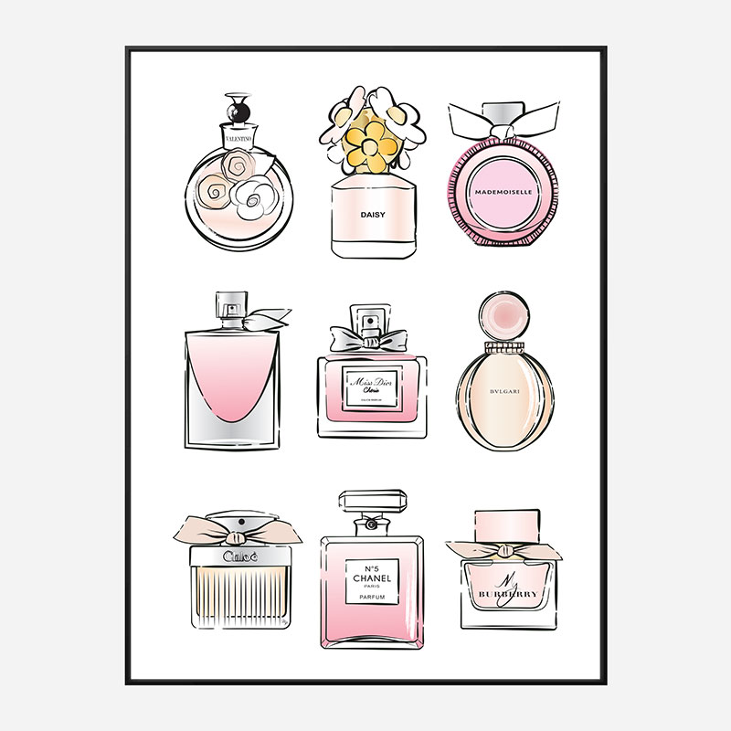 Fashion Perfumes Art Print