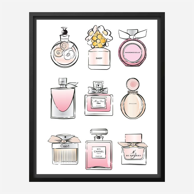 Fashion Perfumes Art Print