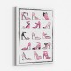 Pink Shoe Collection Art Print