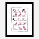 Pink Shoe Collection Art Print