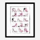 Pink Shoe Collection Art Print