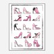 Pink Shoe Collection Art Print