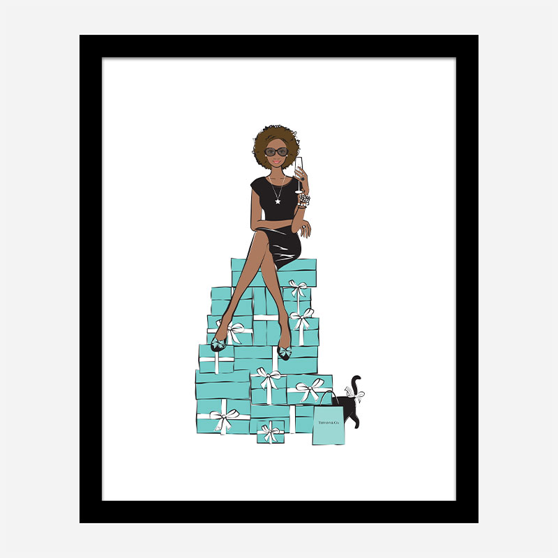 Sitting on Gifts Art Print