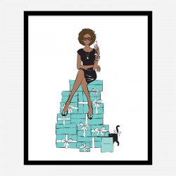 Sitting on Gifts Art Print