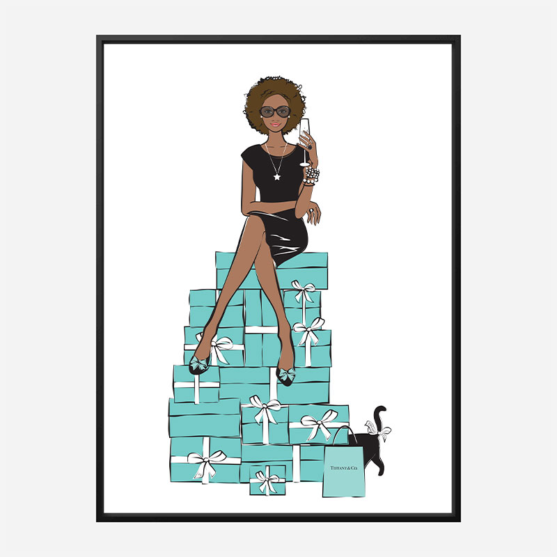 Sitting on Gifts Art Print