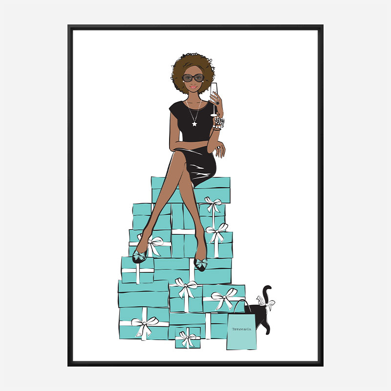 Sitting on Gifts Art Print