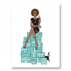 Sitting on Gifts Art Print