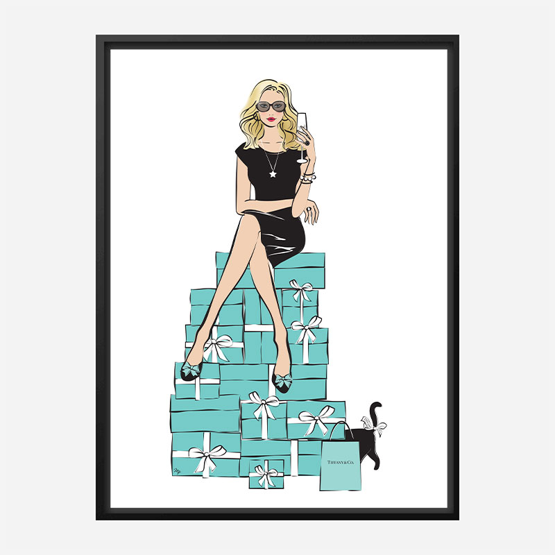 Sitting on Gifts Art Print