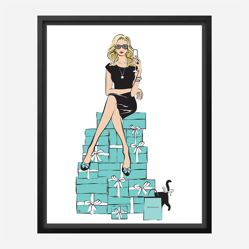 Sitting on Gifts Art Print