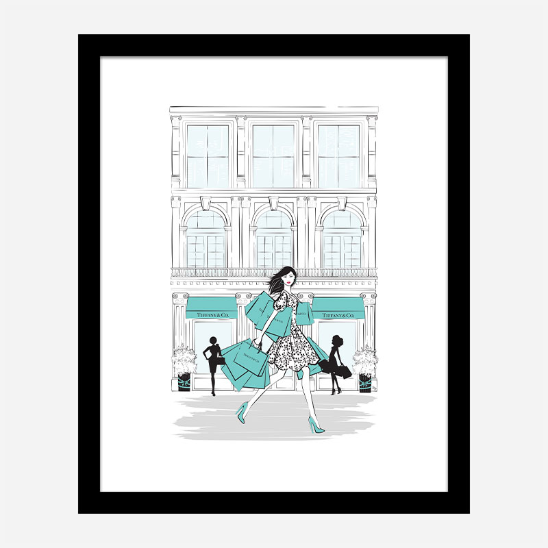 Shopping for Tiffany Art Print