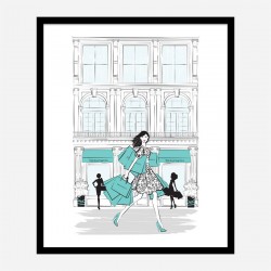 Shopping for Tiffany Art Print