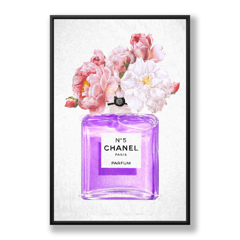 Chanel No 5 Perfume Flowers in Purple