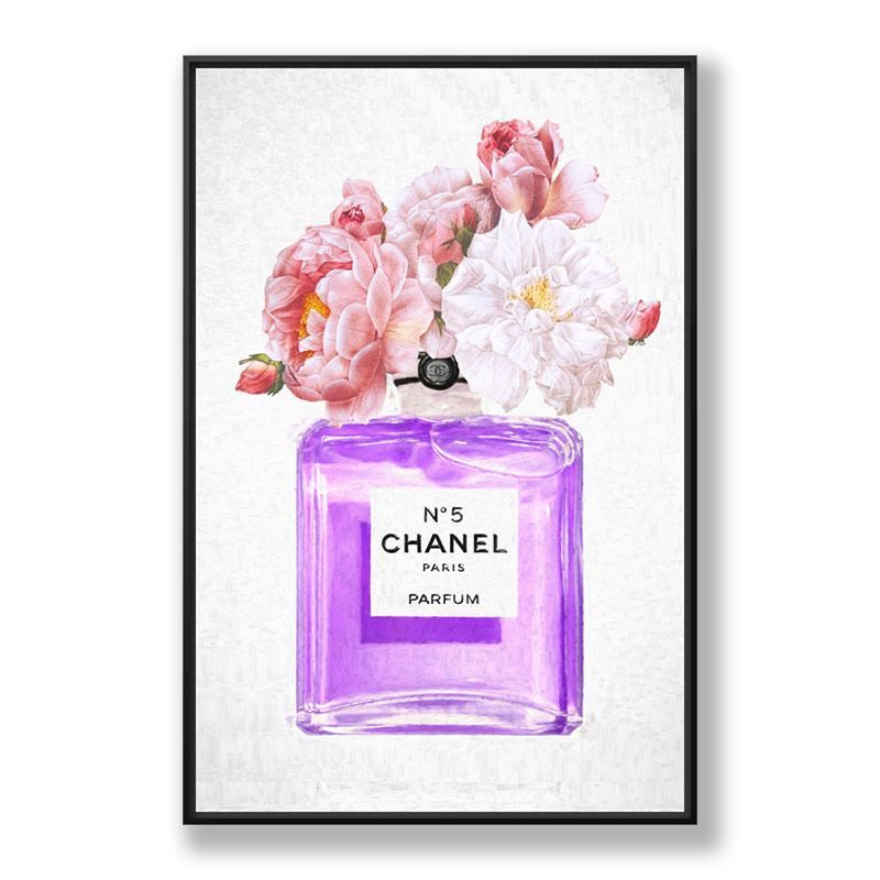 Chanel No 5 Perfume Flowers in Purple