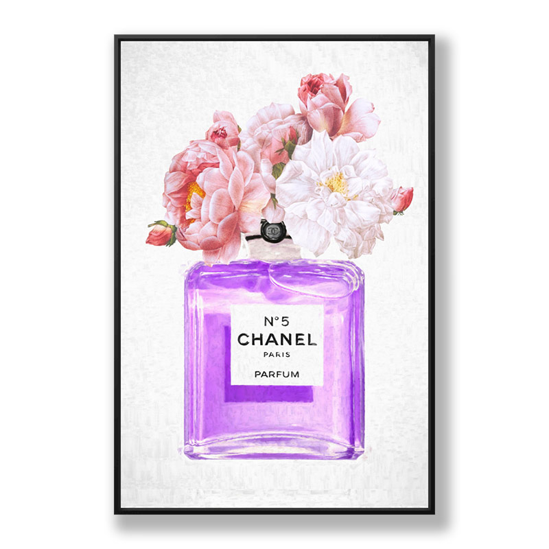 Chanel No 5 Perfume Flowers in Purple