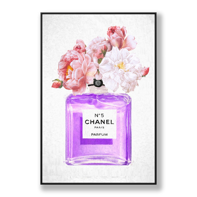 Chanel No 5 Perfume Flowers in Purple