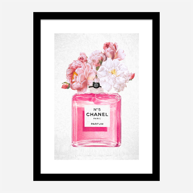 Chanel No 5 Perfume Flowers in Pink