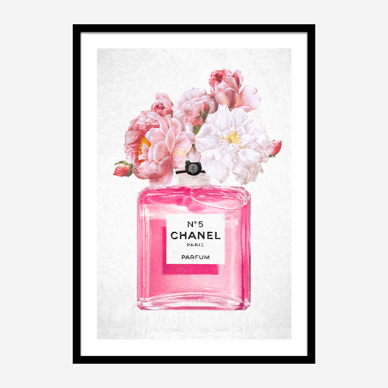 Chanel No 5 Perfume Flowers in Pink