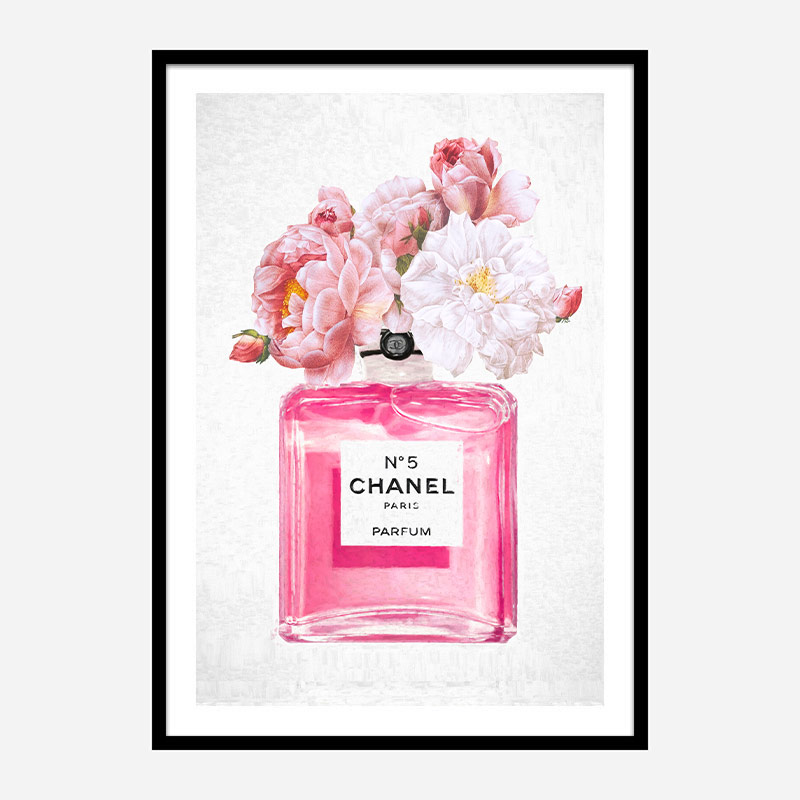 Designart Perfume Chanel Five IV French Country Framed Canvas