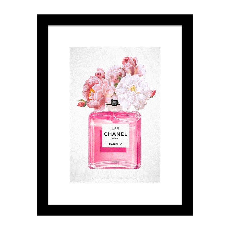 Chanel No 5 Perfume Flowers in Pink