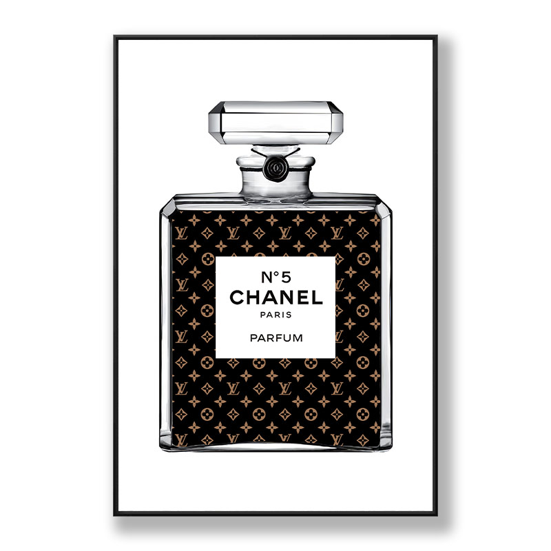 Chanel bottle flower svg