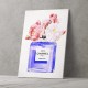 Chanel No 5 Perfume Flowers in Blue