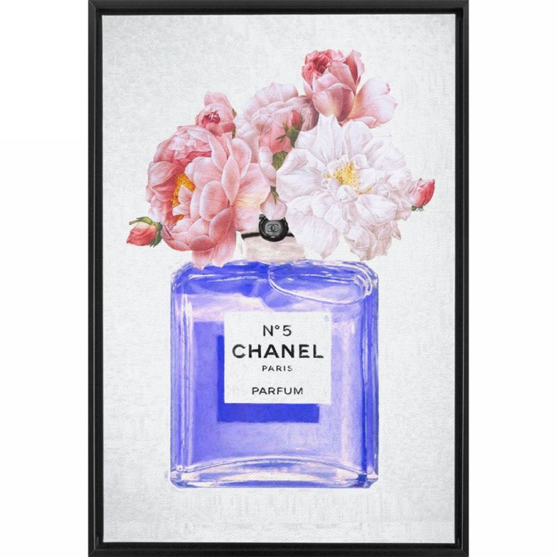 Chanel No 5 Perfume Flowers in Blue