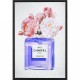 Chanel No 5 Perfume Flowers in Blue