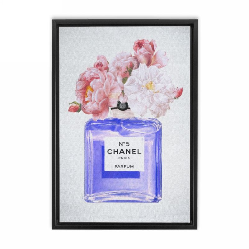 Chanel No 5 Perfume Flowers in Blue