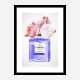 Chanel No 5 Perfume Flowers in Blue