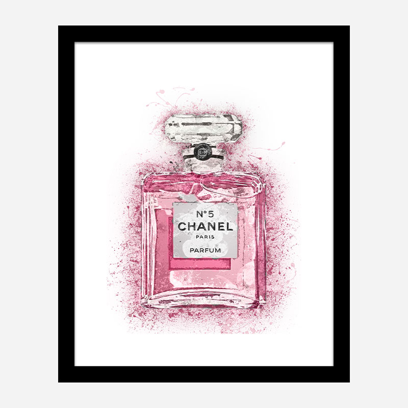 Pink Chanel No 5 Art Print