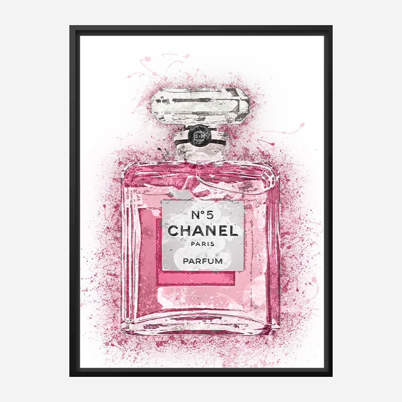 Scent of Flowers No3 Poster  Pink Chanel flowers  deseniocouk