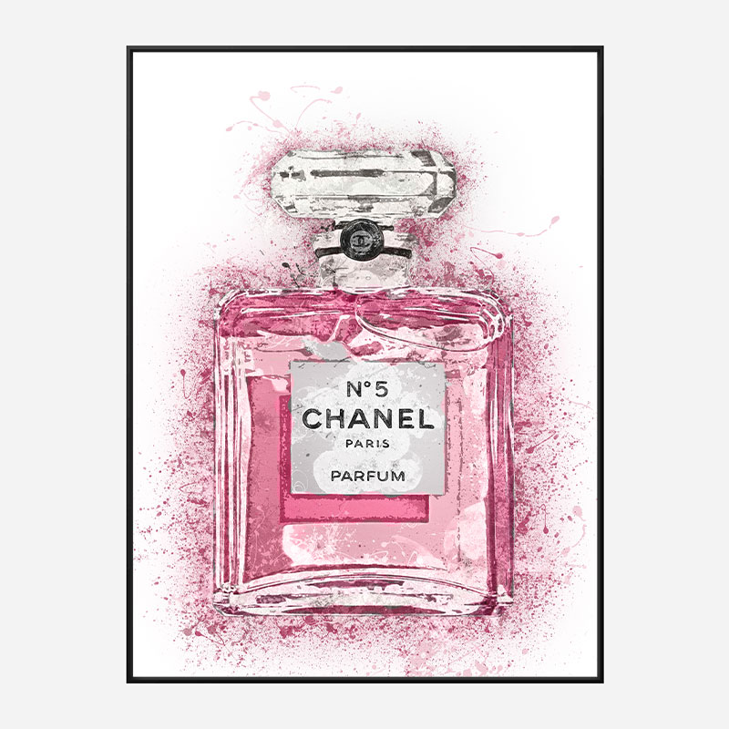 Pink Chanel No 5 Art Print