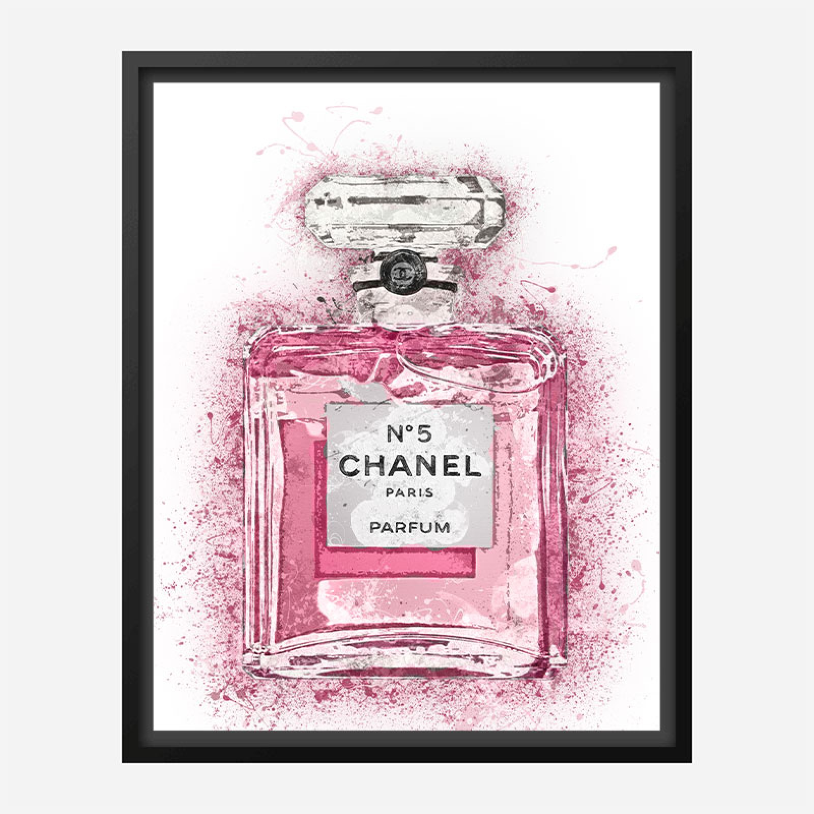 Pink Chanel No 5 Art Print