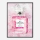 Pink Chanel No 5 Abstract Art Print