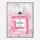 Pink Chanel No 5 Abstract Art Print