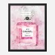 Pink Chanel No 5 Abstract Art Print