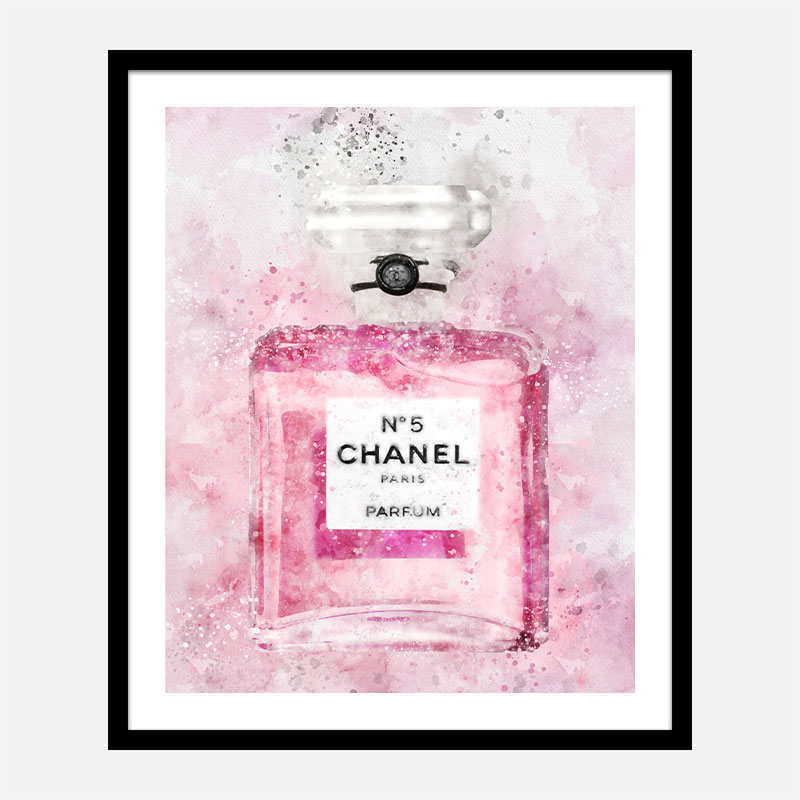 Pink Chanel No 5 Abstract Art Print