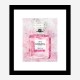 Pink Chanel No 5 Abstract Art Print