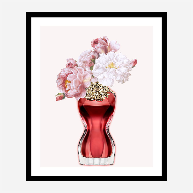 Le Belle Perfume Flowers Art Print