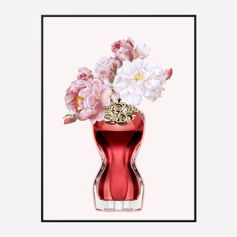 Le Belle Perfume Flowers Art Print