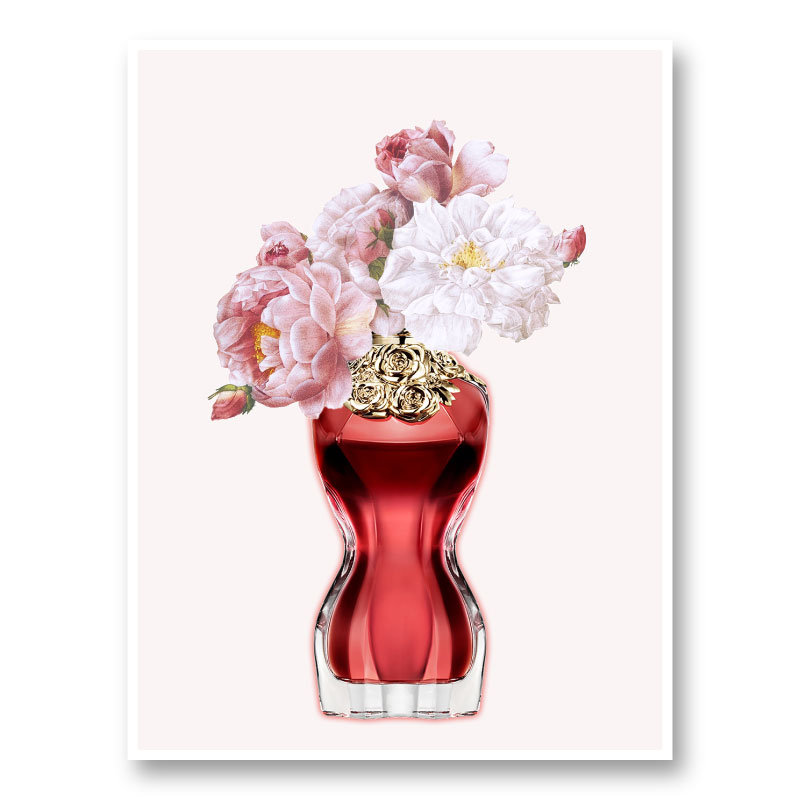 Le Belle Perfume Flowers Art Print