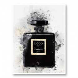 Coco Noir Water Color Art Print