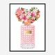 Donna Rosa Perfume Heart Flowers Art Print