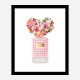 Donna Rosa Perfume Heart Flowers Art Print