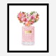 Donna Rosa Perfume Heart Flowers Art Print